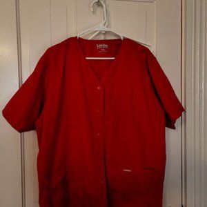 Landau Snap front Scrub top 2x